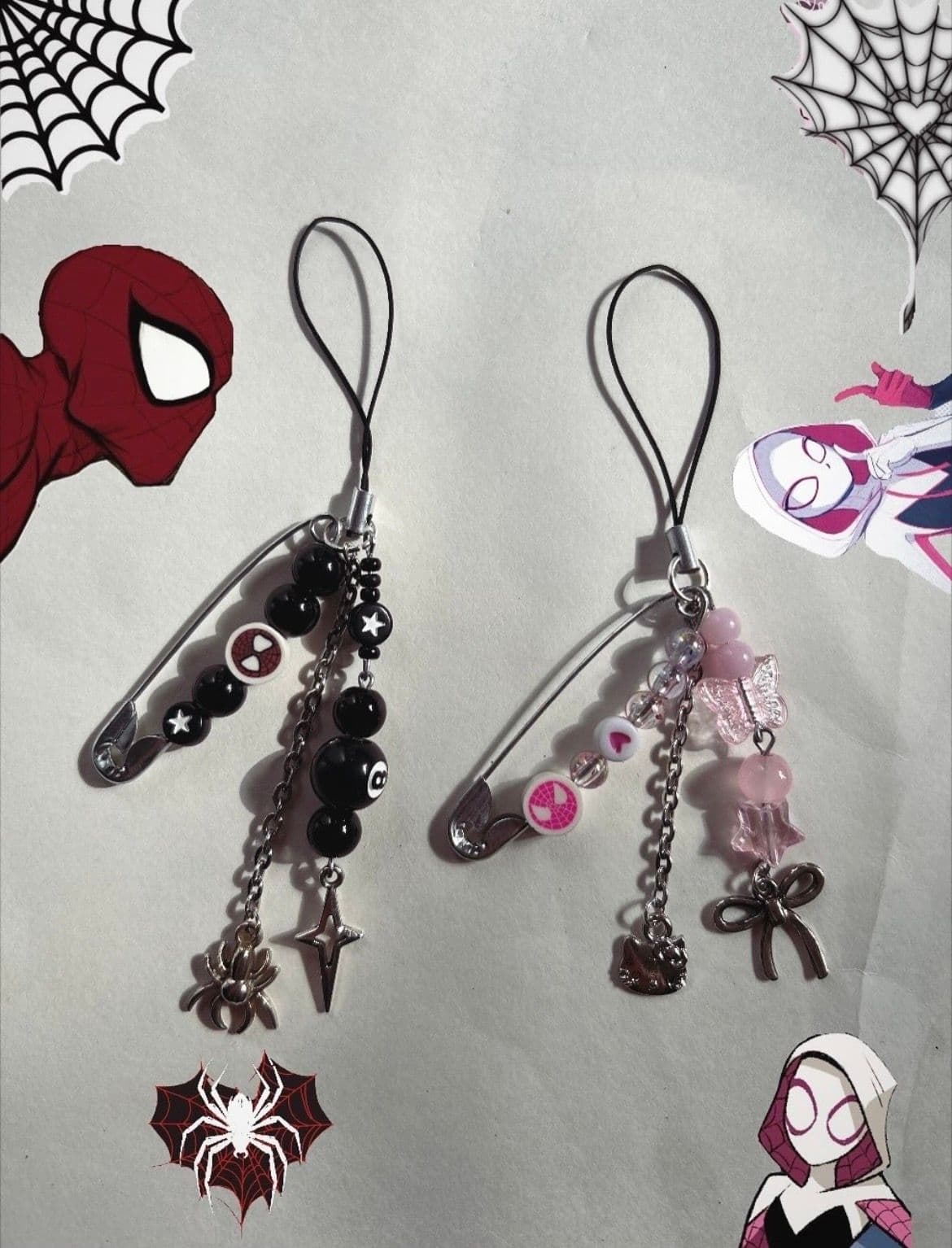 Spiderman phone charm